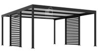 CarPort PREMIUM - Wiata samochodowa 5x5 Antracyt Zabudowa - ID960