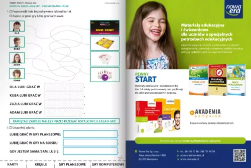 Pewny start. Poziom F. Wiosna, lato. Karty pracy na Arena.pl