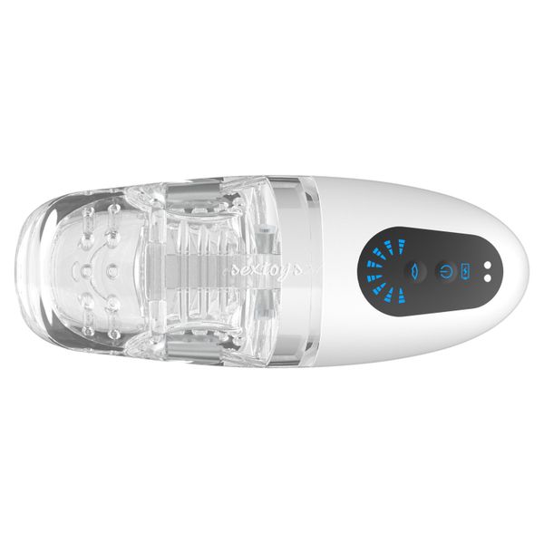 Masturbator Sex Maszyna Dla Mężczyzn, Ruchome Usta Z Wibratorem zdjęcie 6