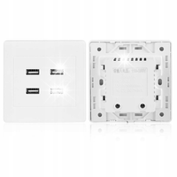 GNIAZDO ELEKTRYCZNE GNIAZDKO PRĄDOWE 4XUSB 110-250V