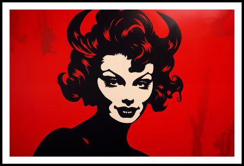 Plakat 91,5x60cm Czerwona Diablica na Arena.pl
