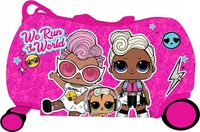 LOL RÓŻOWA WALIZKA RIDE ON jeździk KÓŁKA E29G