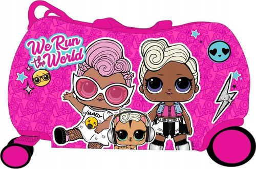 LOL RÓŻOWA WALIZKA RIDE ON jeździk KÓŁKA E29G na Arena.pl