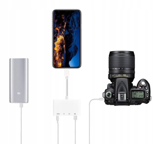 Adapter Czytnik Kart Pamięci do Apple iPhone Lightning micro SD USB 256GB zdjęcie 5