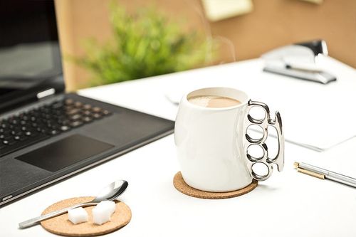 Kubek twardziela biały na Arena.pl