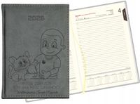 Stylowy kalendarz dla weterynarza książkowy A5 2026 grawerowany tygodniowy