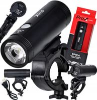 LAMPA ROWEROWA PRZEDNIA SPIKA 1100LM 5000MAH, USB PROX
