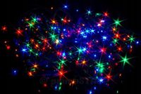 LAMPKI CHOINKOWE WIELOKOLOROWE + FLASH BIAŁY ZIMNY