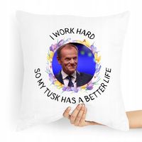 Poduszka Prezent Politycy Donald Tusk Platforma Po Z Nadrukiem Ze Zdjęciem