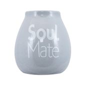 Tykwa Ceramiczna szara z logo Soul Mate - 350 ml