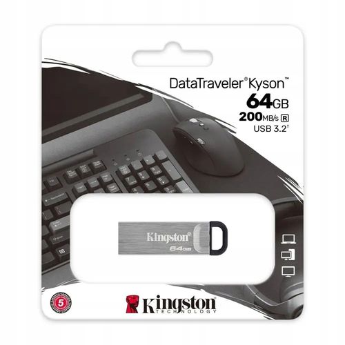 Pendrive Kingston Kyson 64 GB USB 3.2 srebrny na Arena.pl