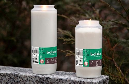 Całoroczne Wkłady Olejowe do Zniczy 17,7 cm Bolsius RC7 białe 140h - 15 szt na Arena.pl