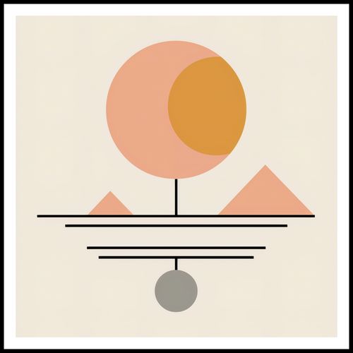 Plakat 80x80cm Geometryczna Utopia na Arena.pl