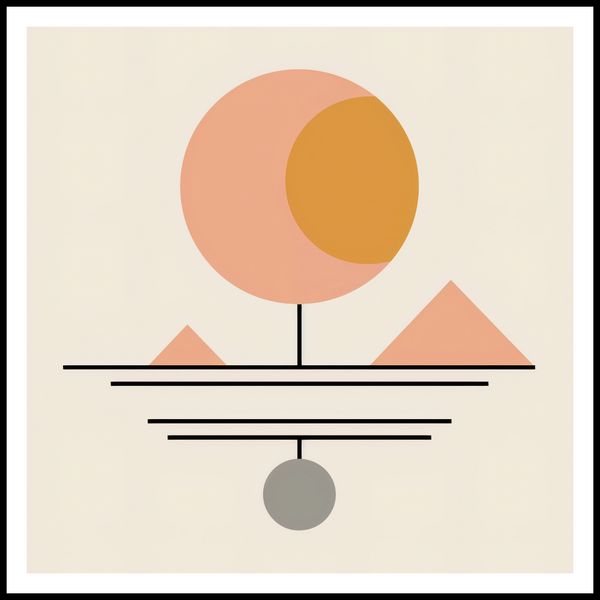 Plakat 80x80cm Geometryczna Utopia zdjęcie 3