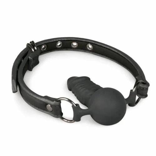 easytoys black ball gag z silikonowym elementem 60 cm regulowany na Arena.pl