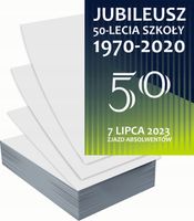 Ulotki A6 reklamowe firmowe 1000 szt dużo wzorów do wyboru ZJAZD JUBILATÓW