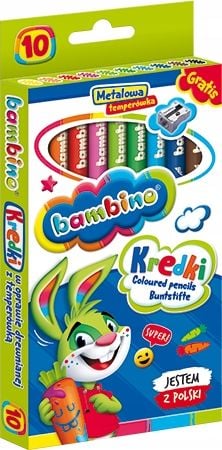 kredki bambino 10kol jumbo +temp. 0331 a'8 na Arena.pl