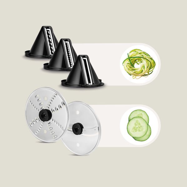 Mocny Blender Ręczny Wielofunkcyjny 5W1 Tytanowe Ostrze Zeegma Handy Chef zdjęcie 14