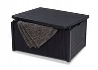 Stół Stolik Skrzynia Ogrodowa KETER ARICA Schowek Podnóżek grafit 79x59 cm
