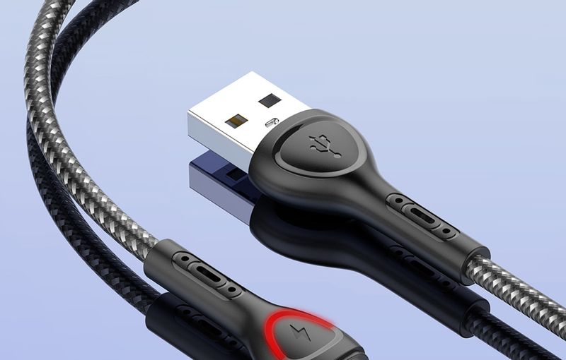 Kabel Lightning LDNIO LS481 LED, 1m zdjęcie 1