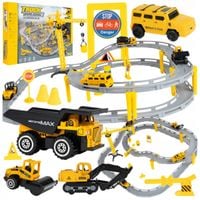 Tor Samochodowy 322cm Metalowe Auta Budowlane Dźwig Prezent