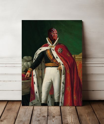 Obraz na płótnie portret luchador zapaśnik 80x120 cm na Arena.pl