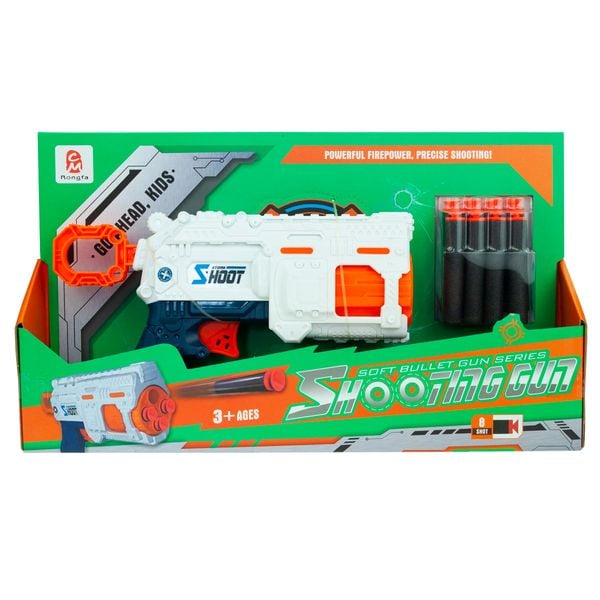 Pistolet Wyrzutnia Strzałek Na Piankowe Strzałki + 8 Naboi Naboje Nerf zdjęcie 2