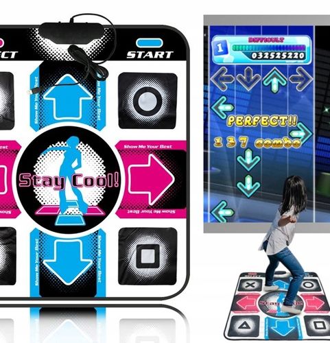 MATA DO TAŃCA DLA DZIECI DO TAŃCZENIA KOMPUTER GRA USB STEPMANIA na Arena.pl