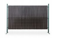 Osłona do paneli ogrodzeniowych 123 x 250 cm brąz