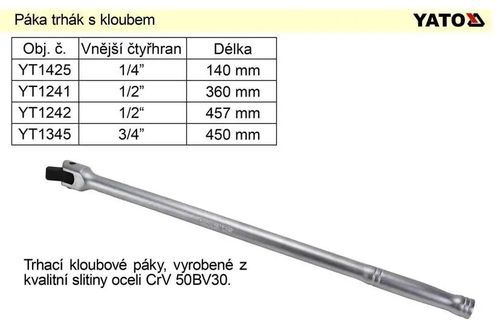 POKRĘTŁO ŁAMANE 3/4 450 MM YATO na Arena.pl