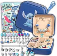 ZESTAW KORALIKÓW BRANSOLETEK BIŻUTERII CHARMS KORALI LILO STICH