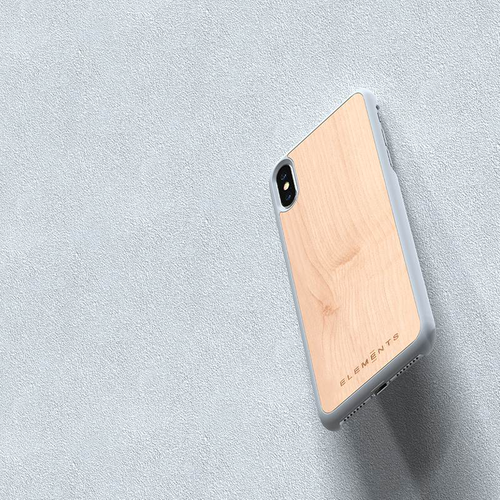 Drewniane etui do iPhone Xs Max (Light Grey) #0 na Arena.pl