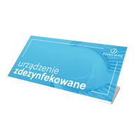 7suns Tabliczka "Urządzenie Zdezynfekowano" Do Solarium