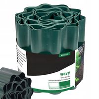Obrzeże Trawnikowe Ogrodowe faliste Palisada 9m/25cm zielone
