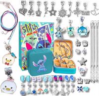 ZESTAW KORALIKÓW DO ROBIENIA BIŻUTERII BRANSOLETEK 73 EL STITCH LILO STICH