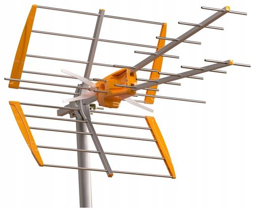 Antena DVB-T2 Televes V + MiX UHF VHF Zasilacz 12V Rozdzielacz 2 Wyjścia TV na Arena.pl