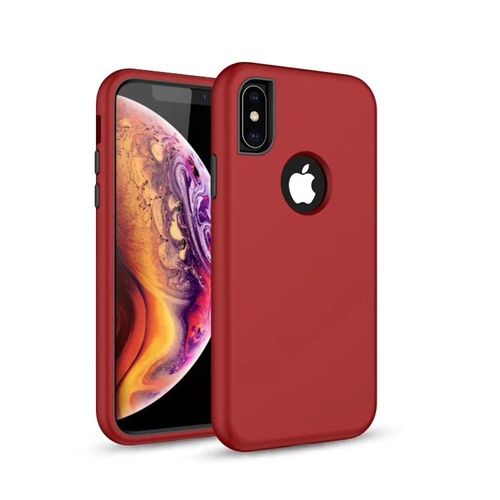 Nakładka Defender Solid 3w1 do iPhone XS Max czerwona na Arena.pl