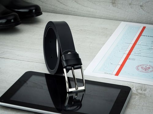 Pasek do spodni dla CHLOPCA komunijny skórzany na Arena.pl