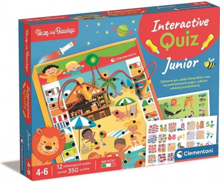Interaktywny Quiz Junior Uczę się Bawiąc Clementoni zdjęcie 1