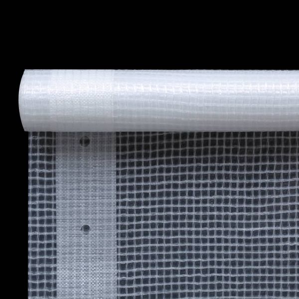 Plandeka Leno, 260 g/m², 2 x 6 m, biała zdjęcie 2