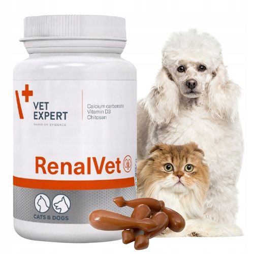 Preparat dla psów kotów na nerki Vet Expert Renalvet 60 kapsułek twist-off na Arena.pl