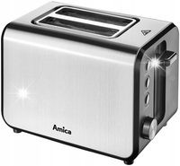 Toster Amica TM3030 950W 7 stopni opiekania Funkcja opiekania Tacka Srebrny