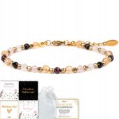 BRANSOLETKA TURMALIN CYTRYN KWARC KRYSZTAŁ NA SZCZĘŚCIE KAMIEŃ