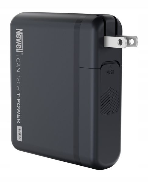 Ładowarka sieciowa z adapterami Newell GaN Tech T-power 140W 3xUSB-C 3xUSB zdjęcie 3