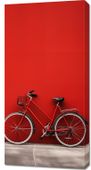 Obraz 50x100cm Czerwony Rower