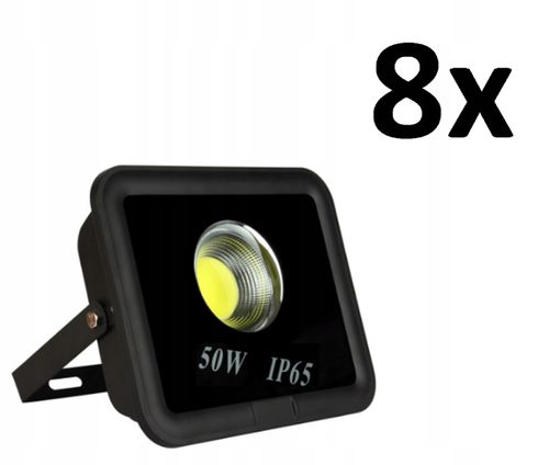 8x HALOGEN NAŚWIETLACZ 50W COB na Arena.pl