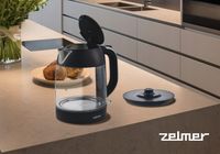CZAJNIK BEZPRZEWODOWY ZELMER ELEKTRYCZNY SZKLANY NIERDZEWNA GRZAŁKA 2200W