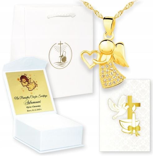 PAMIĄTKA CHRZTU CHRZEST ŚWIĘTY ANIOŁEK ANIOŁ STRÓŻ na Arena.pl