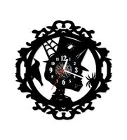 Zegar ścienny z płyty winylowej 301.13 Gotycki Szkielet