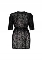 Piękny czarny peniuar 6XL/7XL. Kuszący.